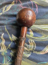 Antique African Zulu Tribal Knobkerrie with Wirework 