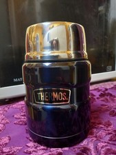 Genuine THERMOS Stainless King Food Drink Flask Blue 470ml