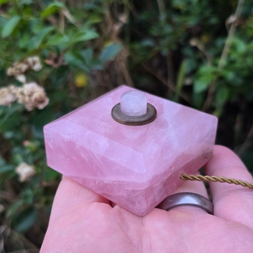 Antique rose quartz servants - quartz,