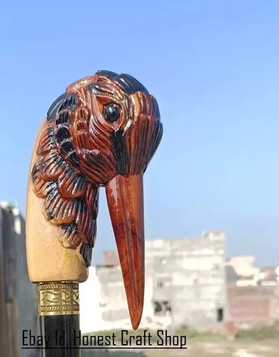 Hand carved woodcock handle - hand,
