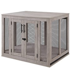 Dog Crate with Tray & Cushion
