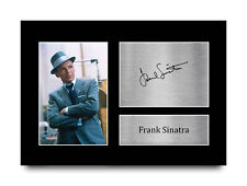 Frank Sinatra Signed Pre Printed Autograph A4 Photo Gift For a Jazz Fan