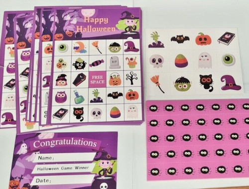 Halloween bingo game - halloween,