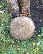 Large Vintage Brass Dinner