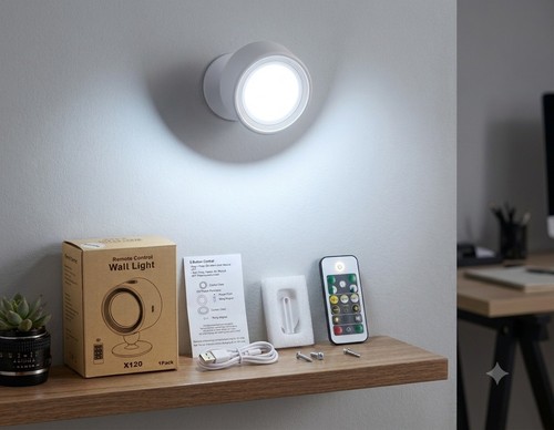 Rechargable wall light remote - wall,