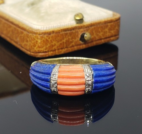 Vintage 14k gold carved - 14k,