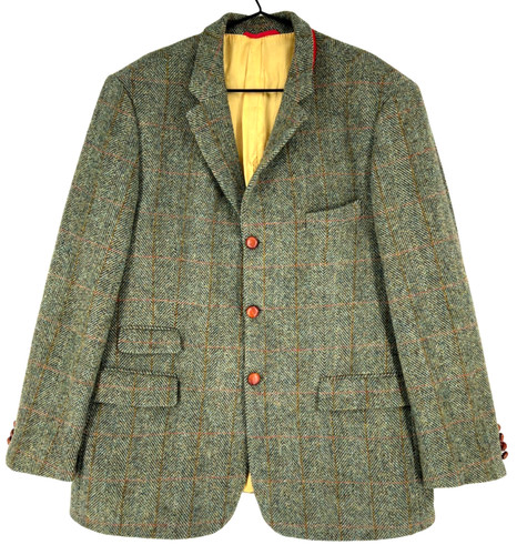 Vintage harris tweed men wool - tweed,