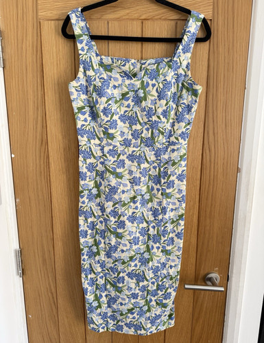 Collectif blue floral dress