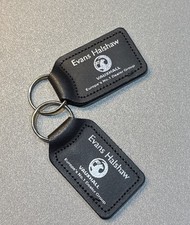2 X GENUINE VAUXHALL EVANS HALSHAW MAIN DEALER CAR KEY FOB KEY RINGS LEATHER !