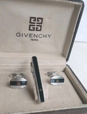 Givenchy Cufflinks + Tie Clip