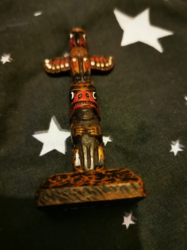 Vintage totem pole - vintage, by