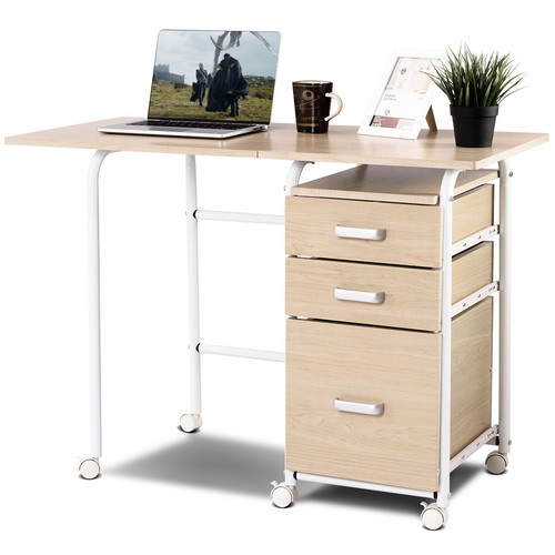 Folding computer desk - computer,