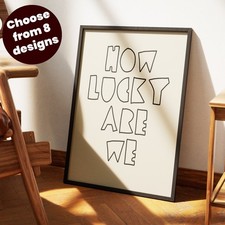 HOW LUCKY ARE WE ❤ Wall Art