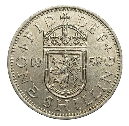1958 one shilling - coin, –