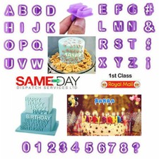 Alphabet Number Letter Fondant