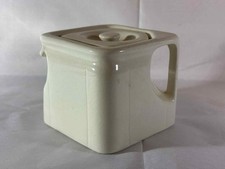 Vintage Crown Devon Cream Cube Ceramic Teapot