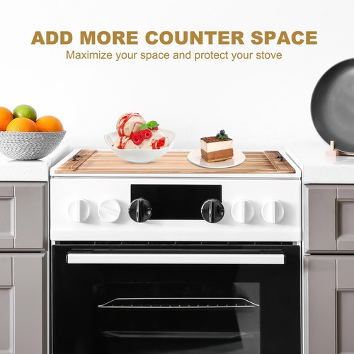 Wooden stove top cover 75x56cm - wooden,