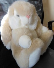 Large Plush Rabbit Soft Cuddly Toy Pale Pink & White,Pre-Owned Perfect Condition