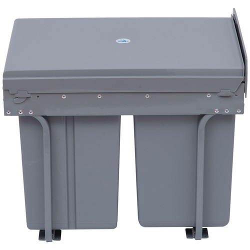 Homcom recycle waste bin - recycle, 40l