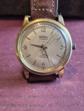 Vintage Technos 17 Jewels Gold Filled Mens Watch