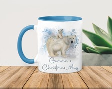 Personalised polar bear mug
