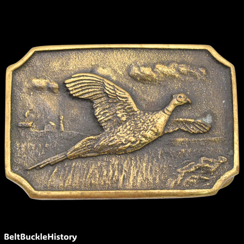 Solid brass ringneck pheasant - ringneck,