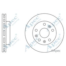 2x Brake Discs Vented For