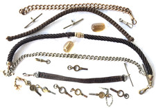 Lot Old Pocket watch Chains