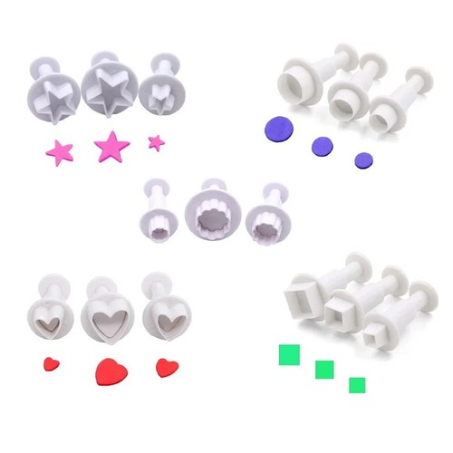 Heart star fondant cutter - heart,
