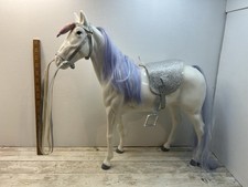 Our Generation White Camarillo Doll Horse Unicorn With Saddle And Reins 20”