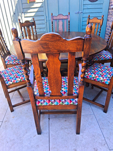 Solid oak dining set gateleg - oak,