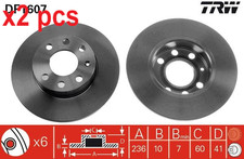 X2 PCS BRAKE DISC DF1607