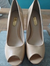 Nude peep toe high heel - Dorothy Perkins Size 5 UK