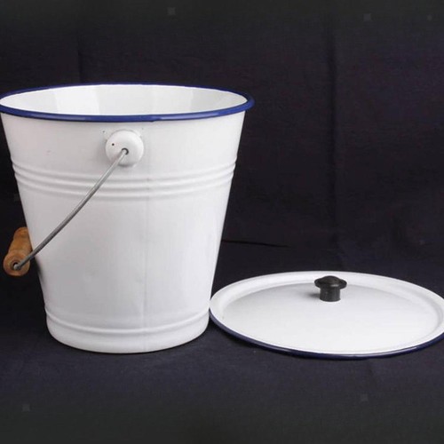 Enamel bucket metal pail - bucket,