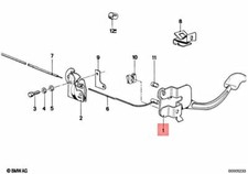 OEM BMW E23 E24 628CSi 630CS 630CSi Engine Hood Mechanism 51231920731