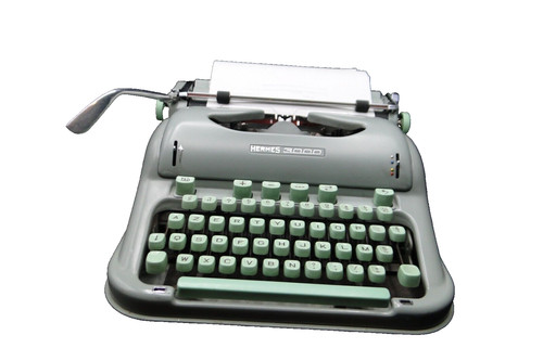 Vintage typewriter hermes 3000 - typewriter,