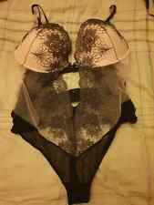 Ann Summers Singapore Sling Black Nude  Body Small 8 10 E F G Cup