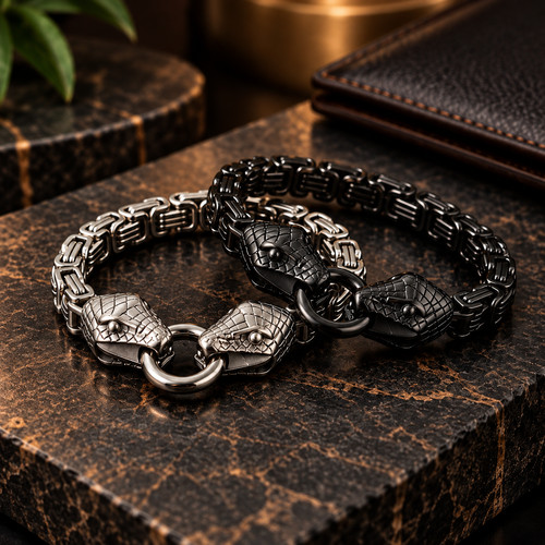 Men snake bracelet - men’s,