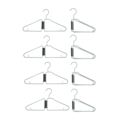 8pcs foldable hangers plastic - 8pcs,