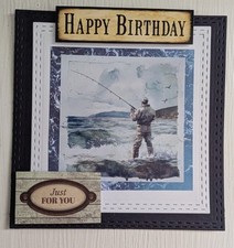 Handmade Card Topper For Men.