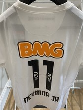 Santos 2011 / 2012 Home white Neymar 11 jersey top kit size large