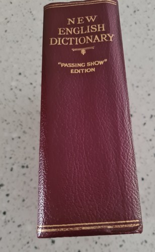 New english dictionary passing - new,