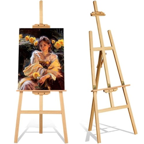Wooden studio easel display - wooden,