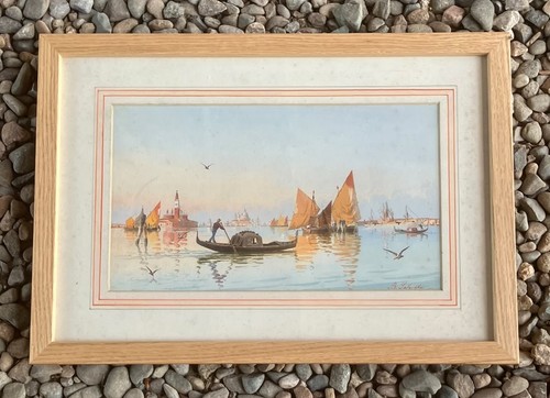 Signed victorian watercolour - victorian,
