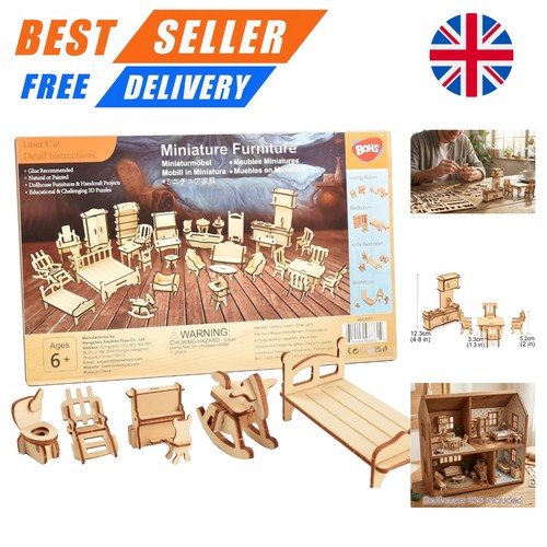 Piece luxurious dollhouse - 34-piece,