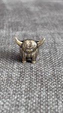 Brand New Brass Highland Cow