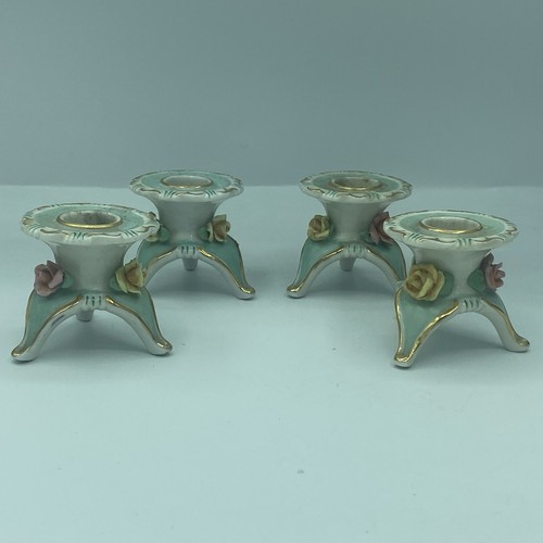 Vtg german porcelain candle - vtg,