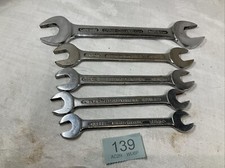 5 VINTAGE BEDFORD CRANK RING SPANNER TOOL AF 1 1/8 3/4 11/16 9/16 5/8 1/2 7/16