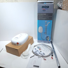 Mira Go 8.5kw Electric Shower Head And Rail FITTED 3 MONTHS