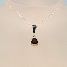 Garnet Silver Pendant Natural